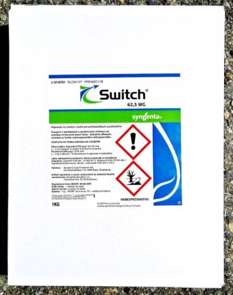 Switch 62,5 WG, obch. bal. 1 kg, Cena/bal: 360,11 EUR s DPH