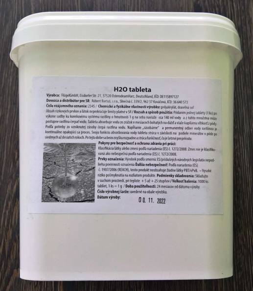 H2O Tableta obr. 1, Cena obch.bal. 1000 ks: H2O Tableta obr. 1, Cena obch.bal. 1000 ks: