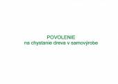 Tlaivo Povolenie na chystanie dreva, formt A5, bez samoprepisu obr.1