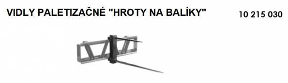 Vidly paletizan hroty na balky pre traktor obr.1