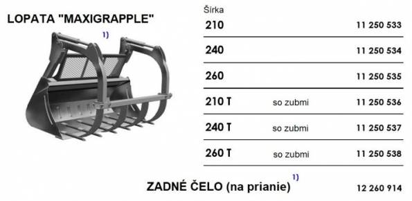 Lopata pre traktor obr.11